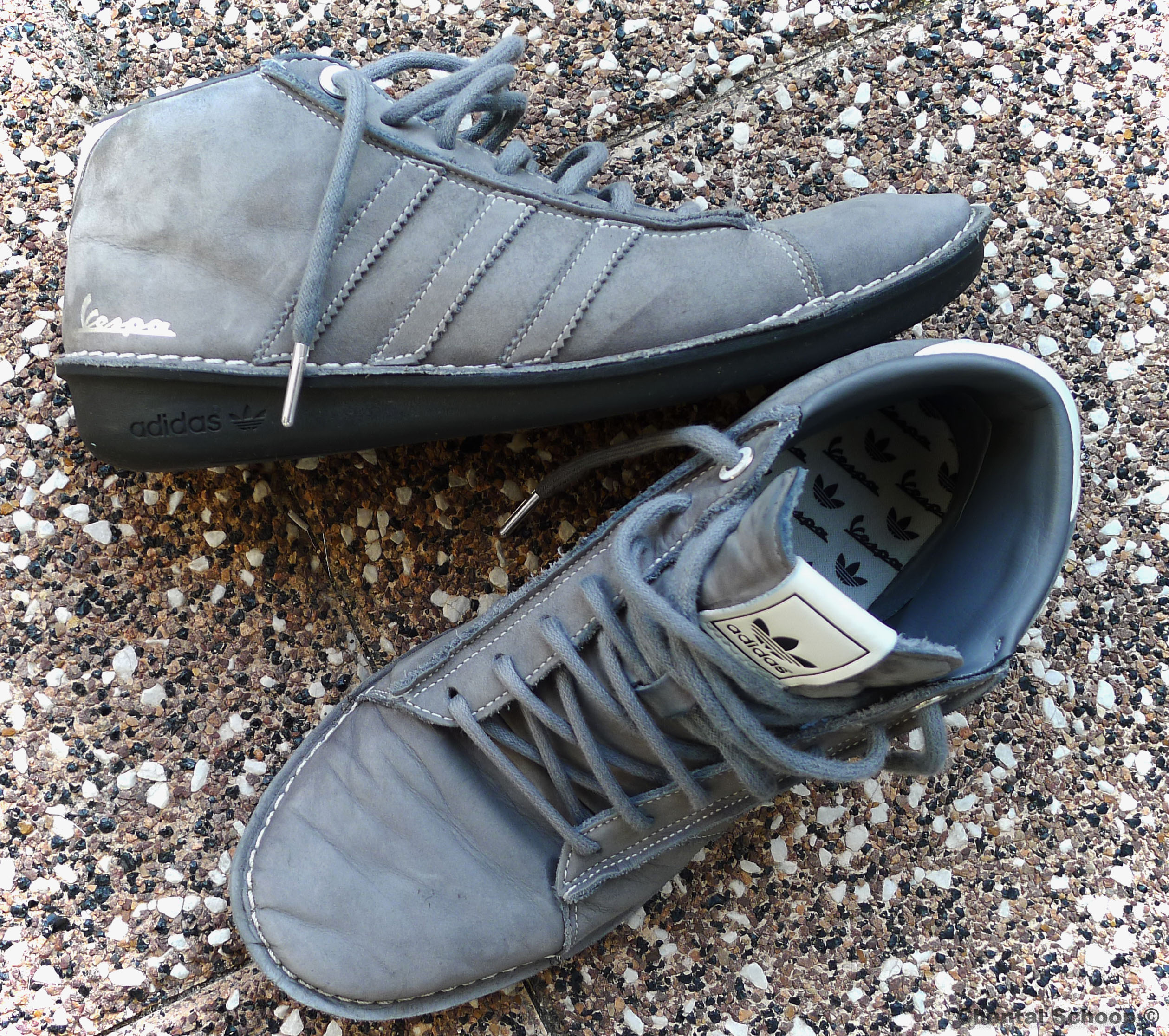 Vespa Special Hi-Top Suede Boots -gray 